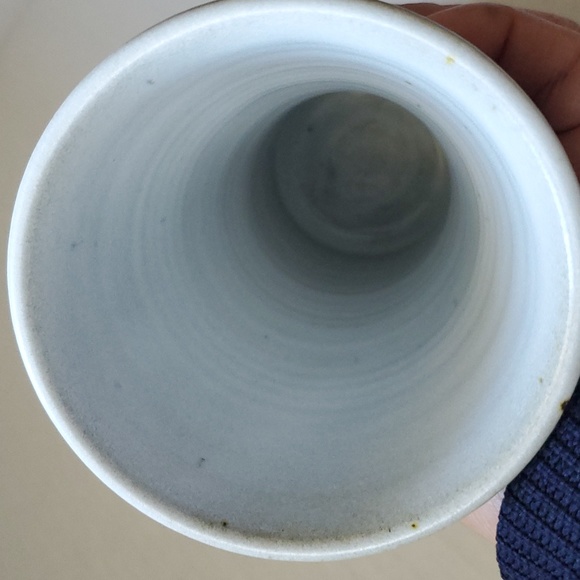 Glazed Stoneware Flower Vase Signed by RHW - Picture 7 of 10